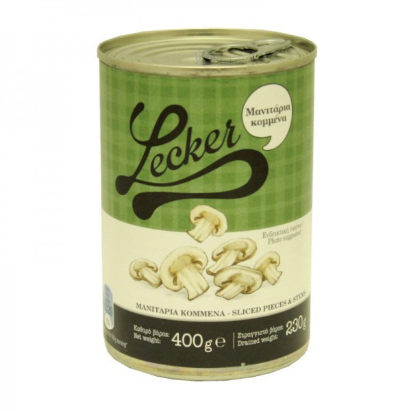 Μανιταρια Κομμενα 400gr Lecker